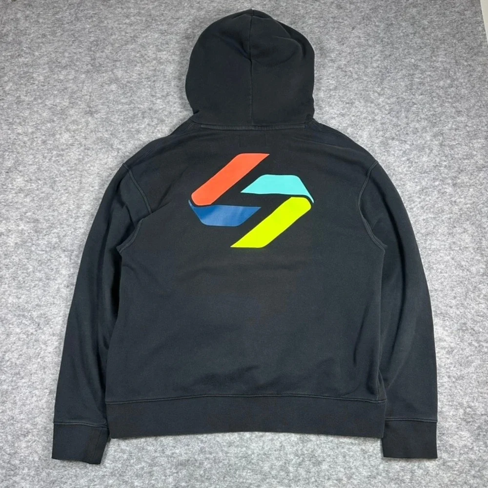 Jordan Zion Williamson Hoodie‎ Black Light Stains Graphic Fleece  Mens Large